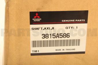 3815A586 Mitsubishi SHAFT AS,FR AXLE DRIVE,RH