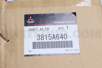 3815A640 SHAFT AS,FR AXLE DRI