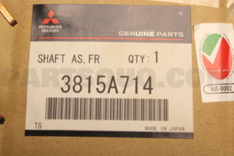 3815A714 SHAFT AS,FR AXLE DRIVE,RH