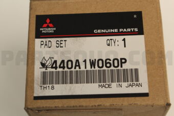 440A1W060P Mitsubishi PAD SET,RR BRAKE