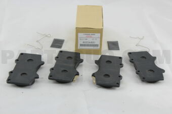 4605A481 PAD SET, FR BRAKE