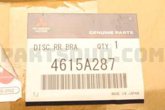4615A287 DISC,RR BRAKE