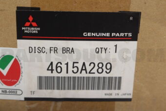 4615A289 DISC,FR BRAKE