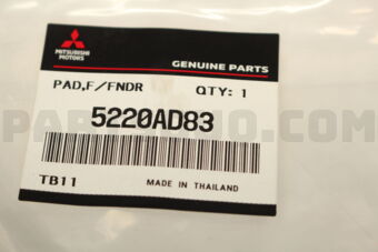 5220AD83 PAD,FR FENDER