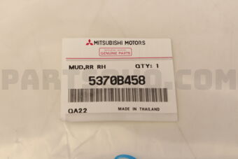 5370B458 Mitsubishi MUD GUARD,RR RH