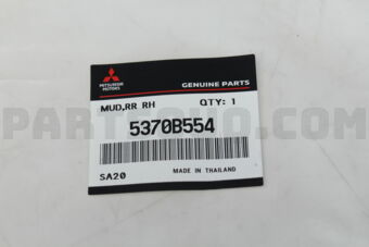 5370B554 MUD GUARD,RR RH