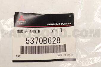 5370B628 MUD GUARD,RR RH