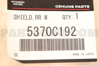 5370C192 Mitsubishi SHIELD,RR WHEELHOUSE,RH