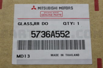 5736A552 GLASS,RR DOOR WINDOW