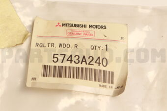 5743A240 REGULATOR,R/DR WINDOW,RH