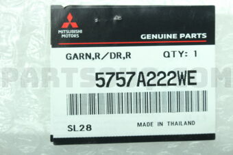 5757A222WE GARNISH,RR DOOR,RH