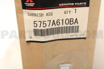 5757A610BA Mitsubishi GARNISH,RR DOOR,RH