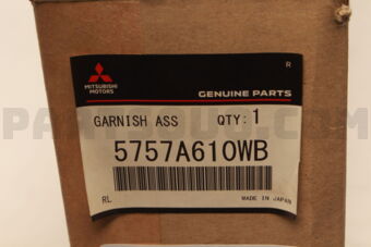 5757A610WB GARNISH,RR DOOR,RH