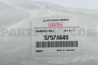 5757A649 GARNISH,RR DOOR,LH