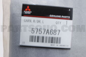 5757A687 Mitsubishi GARNISH,RR DOOR,LH
