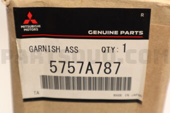5757A787 Mitsubishi GARNISH,RR DOOR,LH