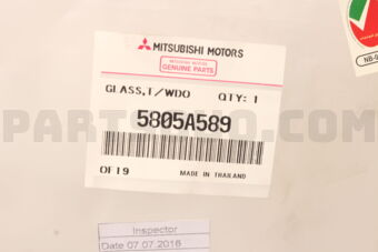 5805A589 GLASS,TAILGATE WINDO