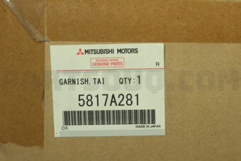 5817A281 GARNISH,TAILGATE