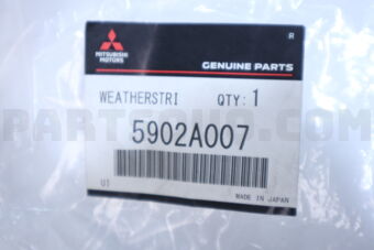 5902A007 Mitsubishi WEATHERSTRIP,HOOD