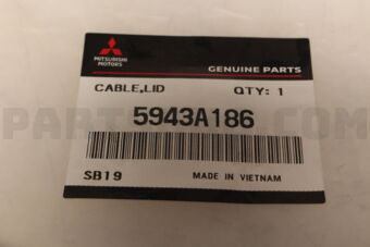 5943A186 CABLE,F/FLR LID LOCK RLSE