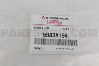 5943A194 Mitsubishi CABLE,F/FLR LID LOCK