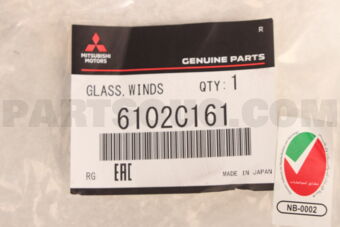 6102C161 GLASS,WINDSHIELD