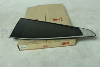 6121A787 GLASS,QTR WINDOW,LH