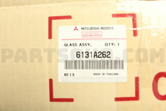 6131A262 GLASS,RR WINDOW,RH