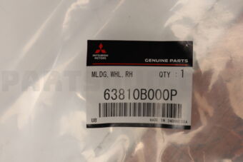 63810B000P Mitsubishi MOULDING,FR WHEEL ARCH,RH