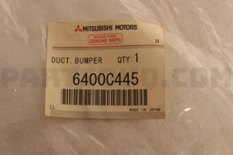 6400C445 DUCT,FR BUMPER AIR GUIDE