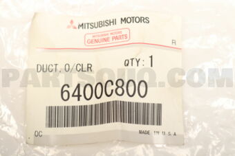 6400C800 DUCT, T/M OIL COOLER