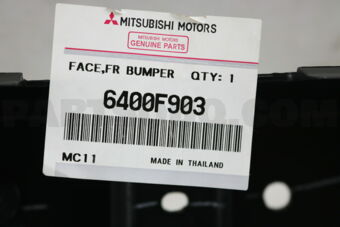 6400F903 FACE,FR BUMPER