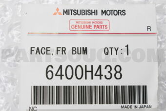 6400H438 FACE,FR BUMPER