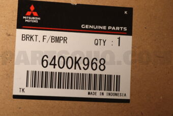 6400K968 BRACKET,FR BUMPER,CT