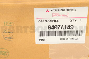 6407A149 GARNISH,FR BUMPER SI