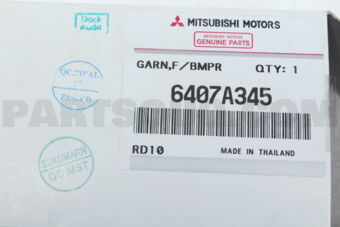 6407A345 GARNISH FR BUMPER SI
