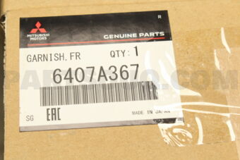 6407A367 GARNISH,FR BUMPER SI