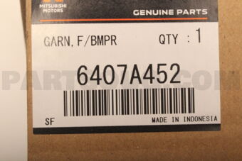 6407A452 GARNISH,FR BUMPER SI