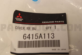6415A113 COVER,RR BUMPER UNDER