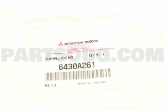 6430A261 GARNISH,FR LICENSE P