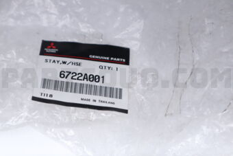 6722A001 STAY,RR WHEELHOUSE
