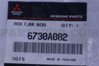 6730A082 BOLT,RR BODY