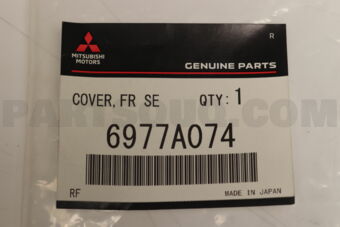 6977A074 COVER,FR SEAT ANCHOR,RR