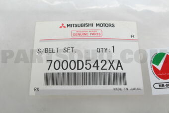 7000D542XA SEAT BELT,2ND SEAT,I
