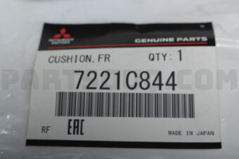 7221C844 CUSHION,FR DOOR POCKET