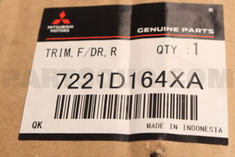 7221D164XA TRIM,FR DOOR,RH