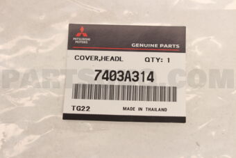 7403A314 Mitsubishi COVER,HEADLAMP SUPT