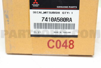 7410A580RA DECAL,MITSUBISHI