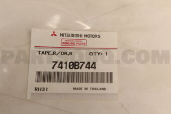 7410B744 Mitsubishi TAPE,RR DOOR,RH