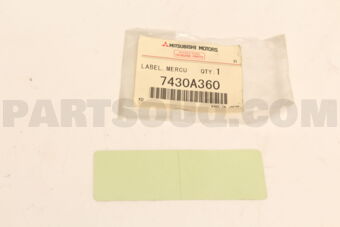 7430A360 Mitsubishi LABEL,MERCURY CAUTION